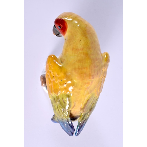 15 - A DRESDEN PORCELAIN FIGURE OF A BIRD. 12 cm x 12 cm.