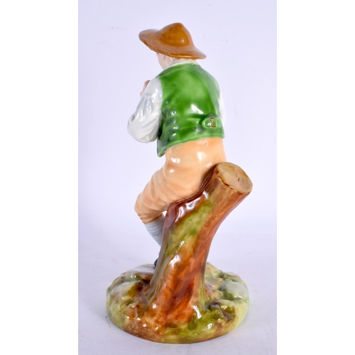 171 - ROYAL WORCESTER FIGURE OF STREPHON, AFTER A MODEL BY JAMES HADLEY, 15CM HIGH, PRINTED MARK IN PUCE, ... 