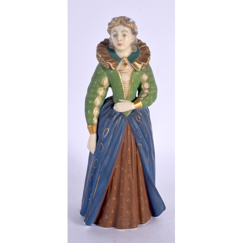 210 - ROYAL WORCESTER FIGURE, OF MARY QUEEN OF SCOTS, 15CM HIGH, MODEL NO.2634, DATE CODE 1881