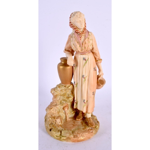 216 - ROYAL WORCESTER BLUSH IVORY FIGURE OF THE NAVIES COMPANION DATE CODE FOR 1900