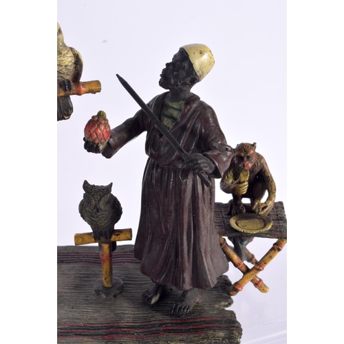 748E - A COLLECTION OF AUSTRIAN COLD PAINTED BRONZE FIGURAL GROUPS in various forms and sizes. Largest 32 c... 