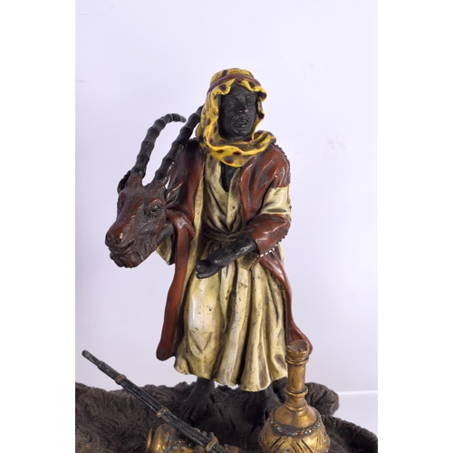 748E - A COLLECTION OF AUSTRIAN COLD PAINTED BRONZE FIGURAL GROUPS in various forms and sizes. Largest 32 c... 