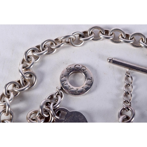 751 - A VINTAGE SILVER TIFFANY NECKLACE.  Hallmarked London 1939, Stamped Tiffany& Co 925, weight 74.4g, l... 