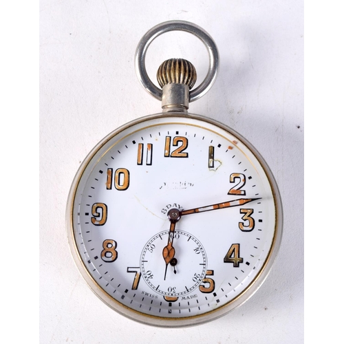 772 - A GOLIATH POCKET WATCH.  Dial 6.5cm excluding crown