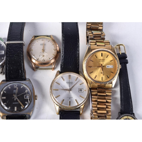 774 - TEN VINTAGE FASHION WATCHES.