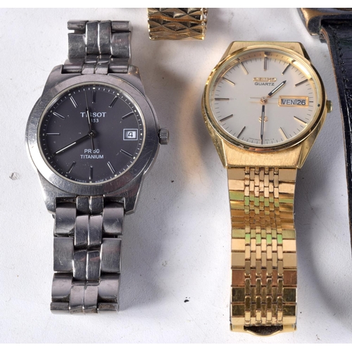 774 - TEN VINTAGE FASHION WATCHES.