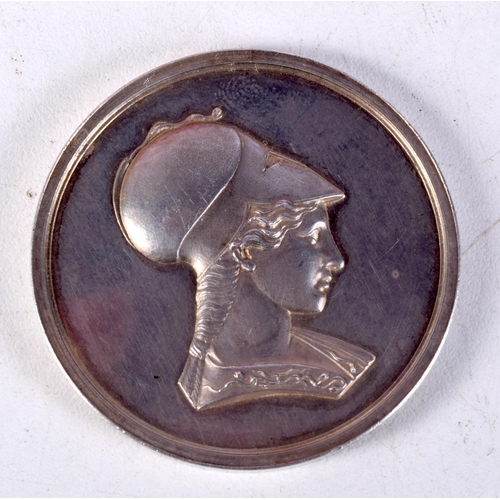 790B - 1834 'PRIZE MEDAL OF THE SOCIETY OF ARTS FOR SCOTLAND' - OBV. WOMAN'S BUST WITH CORINTHIAN HELMET / ... 