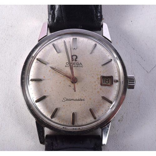 794 - AN OMEGA SEAMASTER AUTOMATIC QUARTZ CALENDAR WATCH.  Dial 3.7cm incl crown