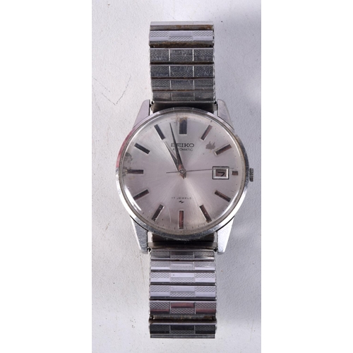 796 - VINTAGE SEIKO AUTOMATIC WATCH.  Dial 3.7cm incl crown