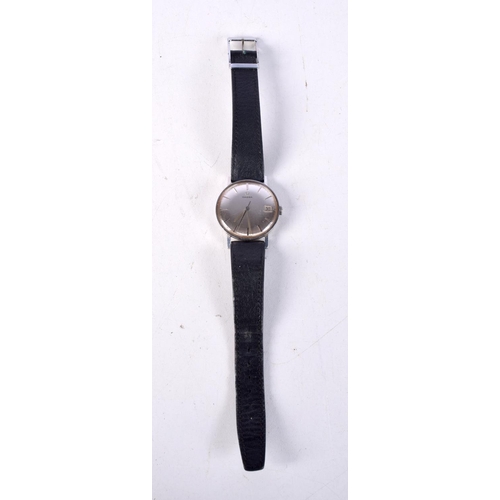 798 - A STAINLESS STEEL OMEGA WATCH.  Dial 3.3cm incl crown