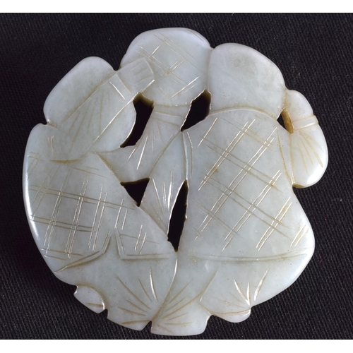 1508 - A SET OF FOUR 19TH/20TH CENTURY CHINESE CARVED JADE PLAQUES modelled as boys, including one on a hob... 