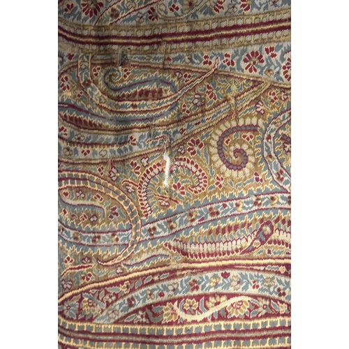 1601 - THREE 19TH CENTURY NORTHERN INDIAN KASHMIR MUGHAL TEXTILES. 118 cm x 76 cm.