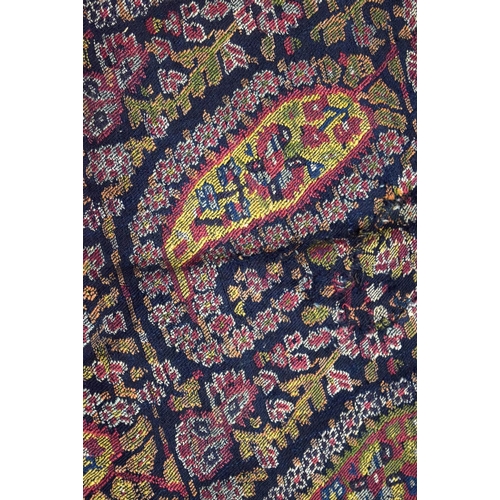 1601 - THREE 19TH CENTURY NORTHERN INDIAN KASHMIR MUGHAL TEXTILES. 118 cm x 76 cm.