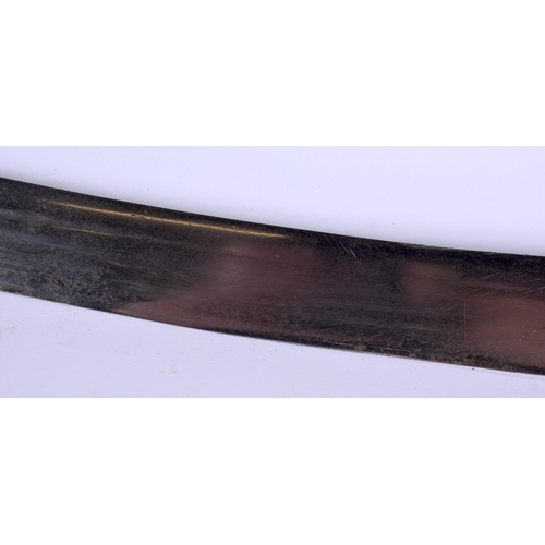 1645 - A 19TH CENTURY INDIAN TALWAR  SWORD with cross handle. 92 cm long.