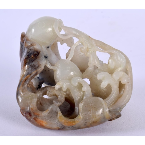 1705 - AN EARLY 20TH CENTURY CHINESE CARVED MUTTON JADE BOULDER. 7 cm x 6 cm.