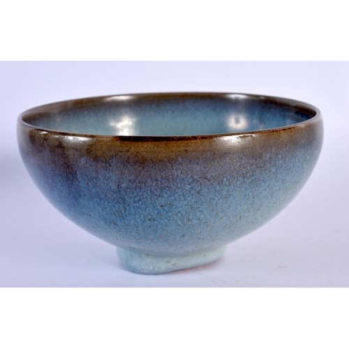 1992 - A CHINESE QING DYNASTY STONEWARE JUNYAO BOWL. 15 cm wide.