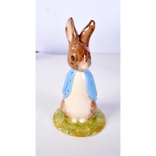 3017 - A Beswick Sweet Peter rabbit together with other Beatrix potter ceramics 15 cm (