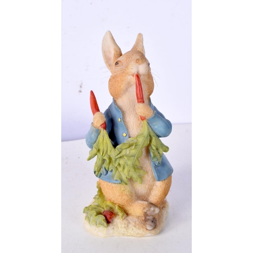 3017 - A Beswick Sweet Peter rabbit together with other Beatrix potter ceramics 15 cm (