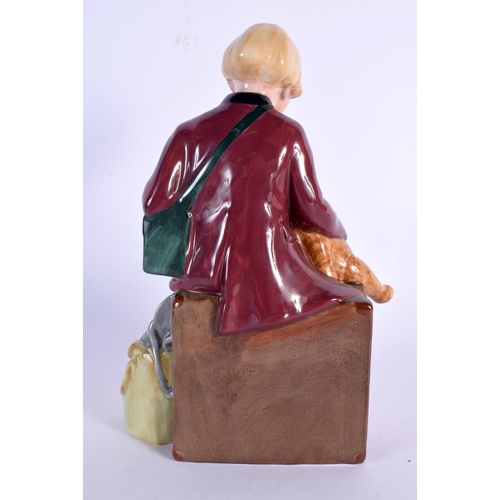 240 - A ROYAL DOULTON FIGURE 'THE GIRL EVACUEE' HN NO 3203. 20 cm high.