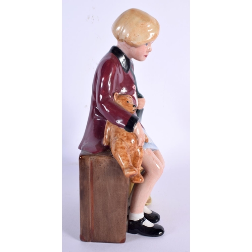 240 - A ROYAL DOULTON FIGURE 'THE GIRL EVACUEE' HN NO 3203. 20 cm high.