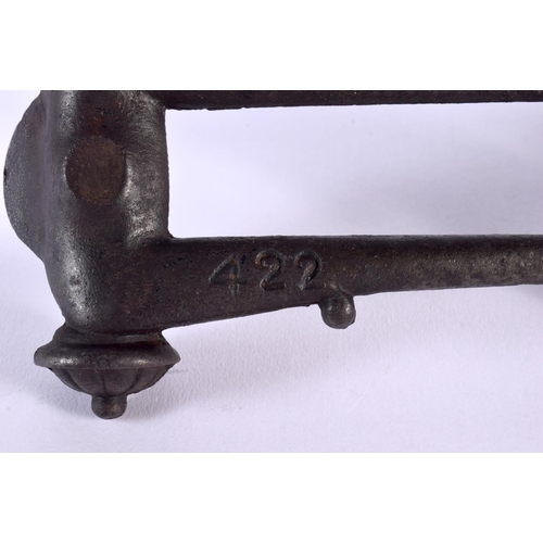 317 - A RARE VICTORIAN CAST IRON BAT LETTER DOOR KNOCKER by A Kenrick & Sons No 422. 22 cm long.