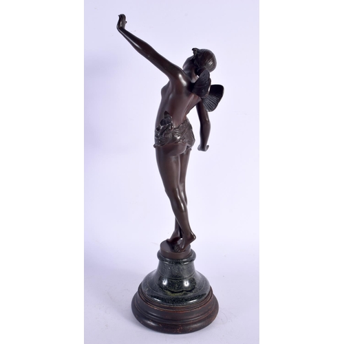 470 - French School (19th Century) Bronze, Fairy. 37 cm high.