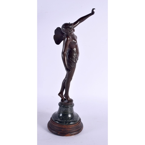 470 - French School (19th Century) Bronze, Fairy. 37 cm high.