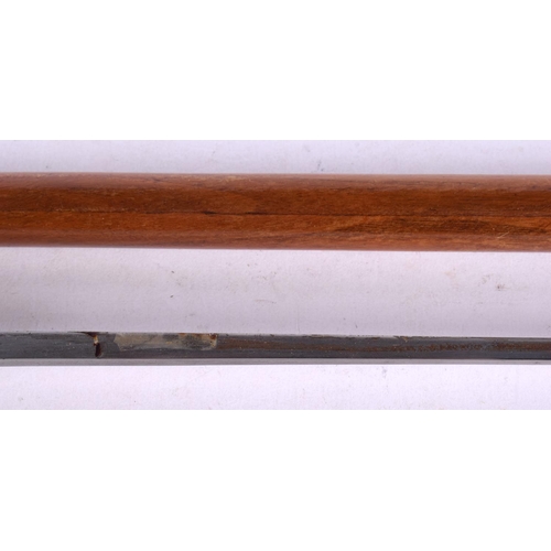 514 - AN ANTIQUE SWORD STICK. 82 cm long.