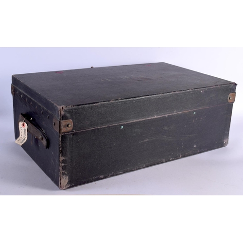 518 - A RARE LOUIS VUITTON MOTORING CAR TRUNK No. 507571. 60 cm x 38 cm x 23 cm.