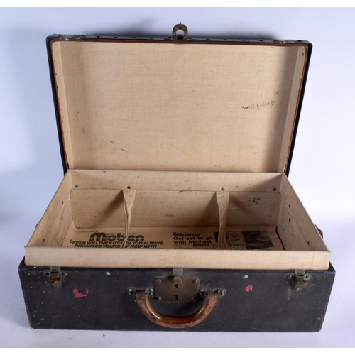 518 - A RARE LOUIS VUITTON MOTORING CAR TRUNK No. 507571. 60 cm x 38 cm x 23 cm.