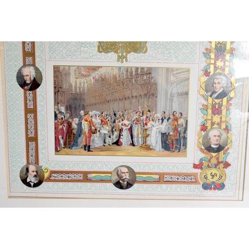 519 - A SET OF NINE 19TH CENTURY LITHOGRAPHIC BRITISH PRINTS depicting assorted scenes. 52 cm x 40 cm. (9)