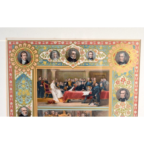 519 - A SET OF NINE 19TH CENTURY LITHOGRAPHIC BRITISH PRINTS depicting assorted scenes. 52 cm x 40 cm. (9)