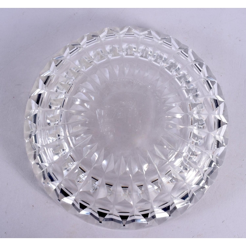 525 - A SWEDISH CUT GLASS BOWL. 24 cm wide.