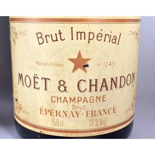 567 - TWO MAGNUMS OF MOET & CHANDON CHAMPAGNE. 41 cm high. (2)