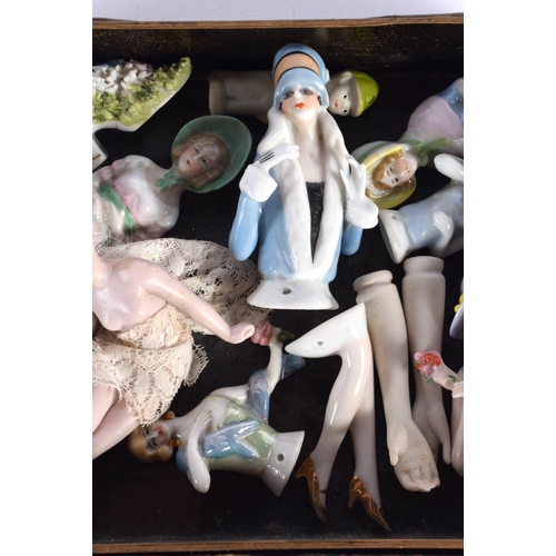 755 - ASSORTED PORCELAIN PIN DOLLS. Largest 6 cm high. (qty)