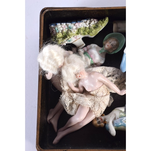 755 - ASSORTED PORCELAIN PIN DOLLS. Largest 6 cm high. (qty)