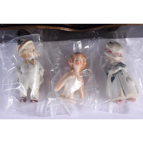 755 - ASSORTED PORCELAIN PIN DOLLS. Largest 6 cm high. (qty)