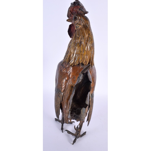 802 - A GOOD LARGE 19TH CENTURY AUSTRIAN COLD PAINTED BRONZE by Franz Xavier Bergmann. 33 cm x 13 cm.