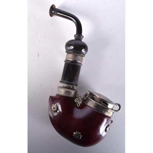 1011 - AN ANTIQUE OTTOMAN PIPE. 11 cm x 6.5 cm.