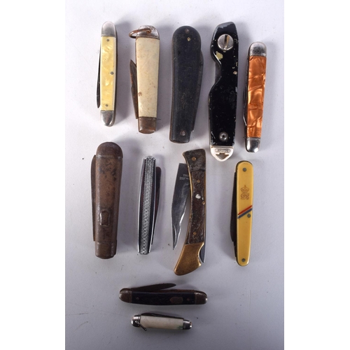 1012 - VINTAGE PEN KNIVES. Largest 15 cm long. (qty)