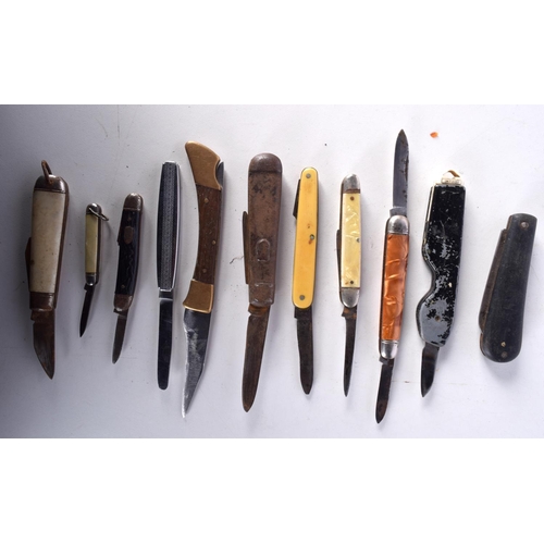 1012 - VINTAGE PEN KNIVES. Largest 15 cm long. (qty)