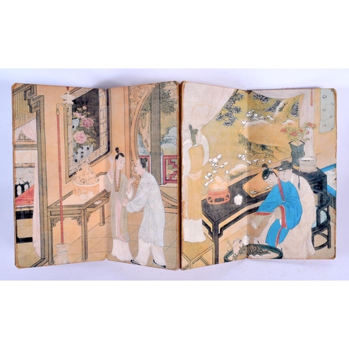 2147 - A CHINESE EROTIC BOOKLET 20th Century. 60 cm x 18 cm extended.