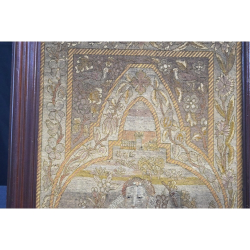 3773 - A Framed Regency tapestry 127 x 60 cm.