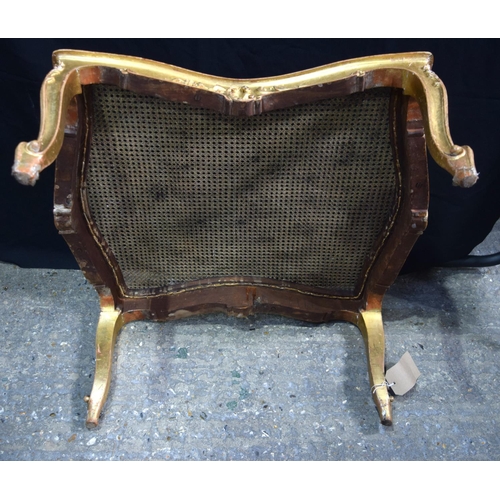 3776 - A gilt wood Begere stool 35 x 76 x 67 cm.