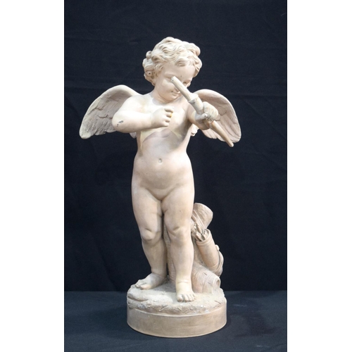 3777 - A large Terracotta Cherub 57 cm