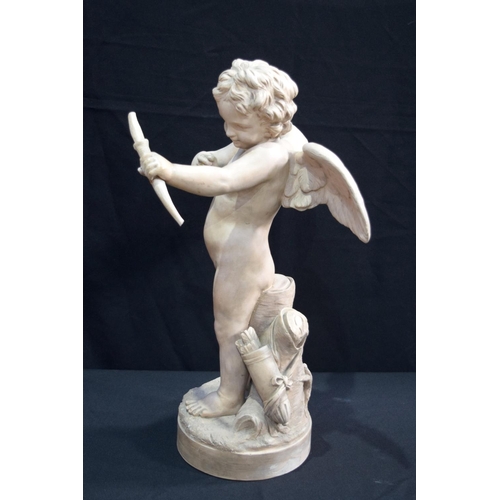 3777 - A large Terracotta Cherub 57 cm