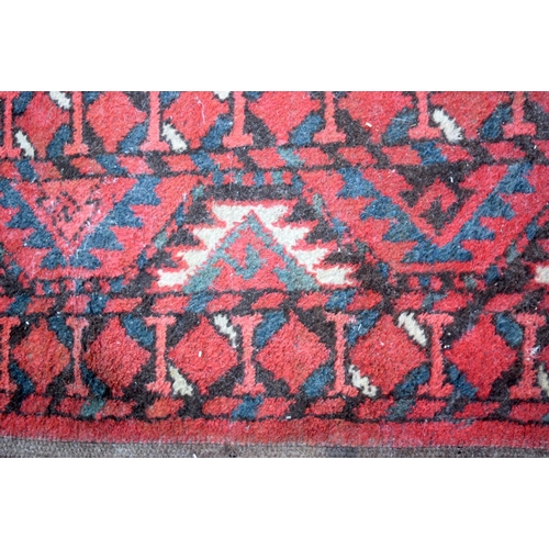 3990 - A large Turkman rug 295 x 210 cm.