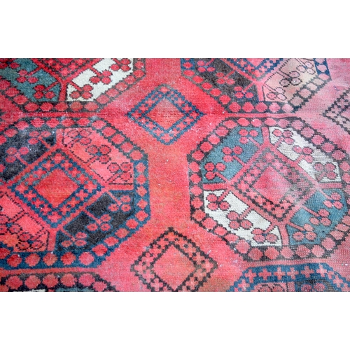 3990 - A large Turkman rug 295 x 210 cm.