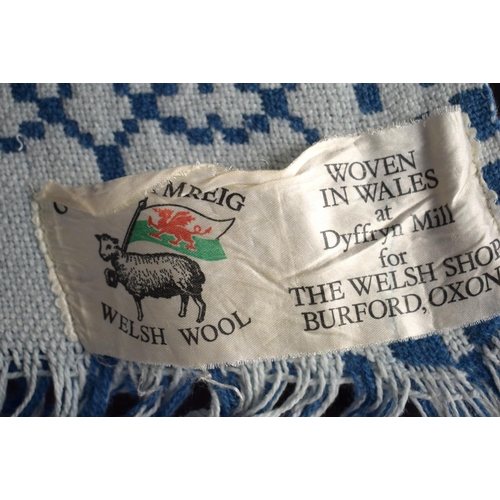 423 - TWO LARGE WELSH DYFFRYN BLANKETS. (2)