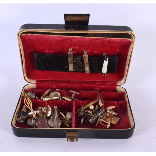 479 - A BOX OF CUFFLINKS. (qty)